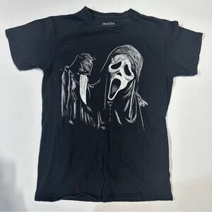 Ghost Face Black Graphic T-Shirt